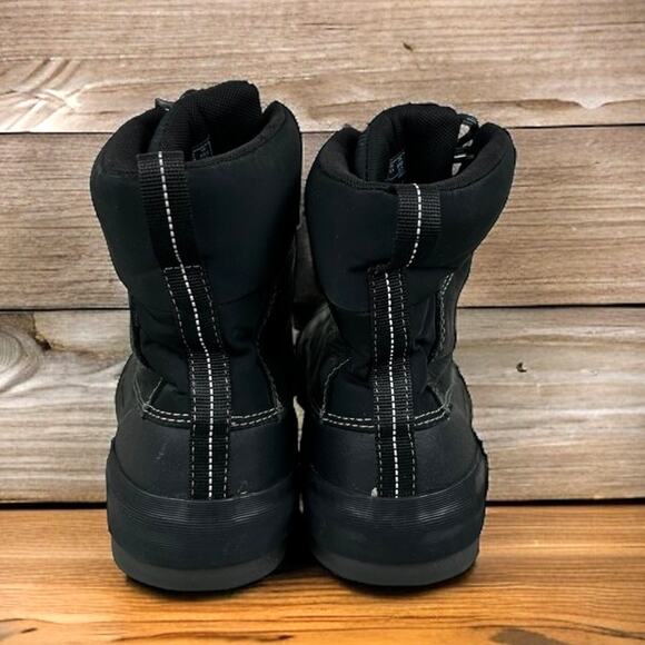 Clarks Men’s 8 Bowman Peak Black Leather High Top Casual Lace Up Duck Boots - Picture 5 of 11